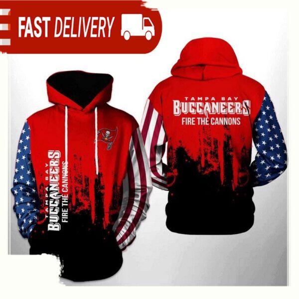 NFL Tampa Bay Buccaneers Team US All Over Print Unisex Hoodie - available at - rugbyfanstore.com