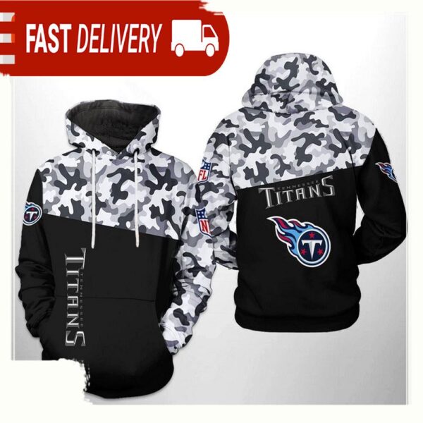 NFL Tennessee Titans Camo Veteran Team All Over Print Unisex Hoodie - available at - rugbyfanstore.com