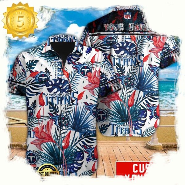 NFL Tennessee Titans Custom Hawaiian Shirt For Men Women - available at - rugbyfanstore.com