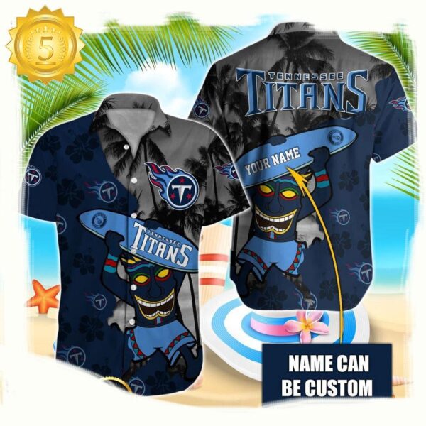 NFL Tennessee Titans Retro Custom Hawaiian Shirts For Men Women - available at - rugbyfanstore.com