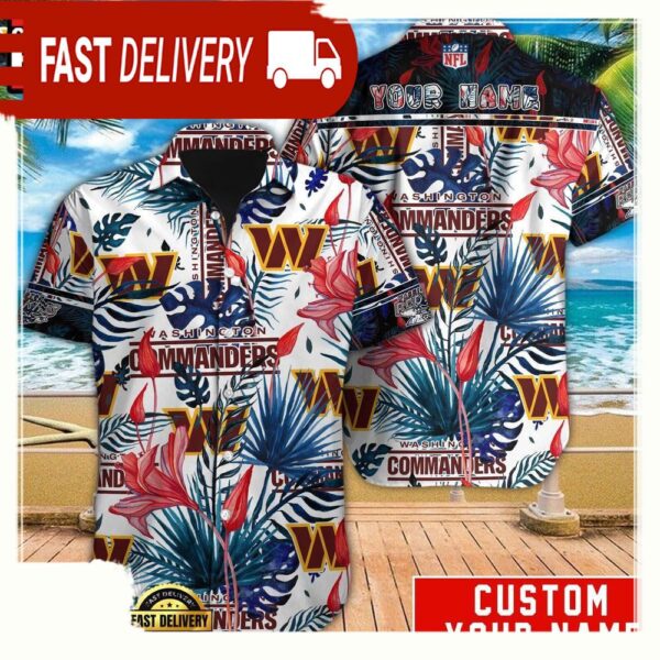 NFL Washington Commanders Custom Hawaiian Shirt For Men Women - available at - rugbyfanstore.com