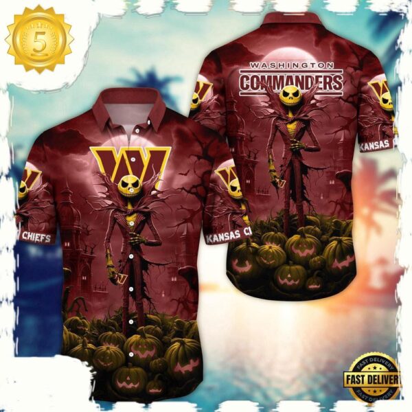 NFL Washington Commanders Hawaiian Shirt For Men Women - available at - rugbyfanstore.com