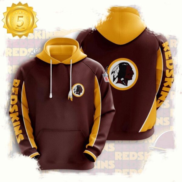 NFL Washington Redskins All Over Print Unisex Hoodie For Men - available at - rugbyfanstore.com