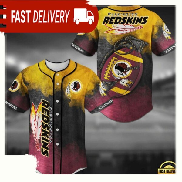 NFL Washington Redskins New Design Baseball Jersey Shirt Print - available at - rugbyfanstore.com