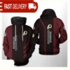 NFL Washington Redskins Team Pattern Mix All Over Print Unisex Hoodie - available at - rugbyfanstore.com