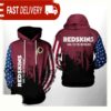 NFL Washington Redskins Team US All Over Print Unisex Hoodie - available at - rugbyfanstore.com