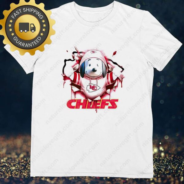 Peanuts Snoopy Kansas City Chiefs NFL Shirt - available at - rugbyfanstore.com