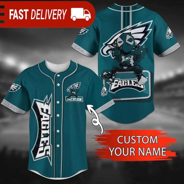 Personalized NFL Philadelphia Eagles Baseball Jersey Gift For Eagles Fans - available at - rugbyfanstore.com