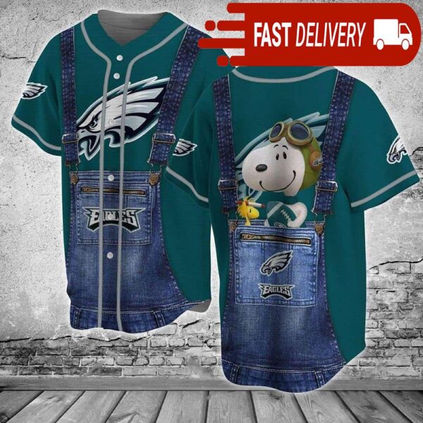 Philadelphia Eagles Baseball Jersey Gift For NFL Fans - available at - rugbyfanstore.com