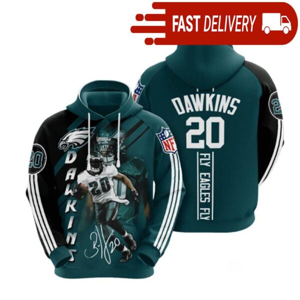 Philadelphia Eagles Brian Dawkins NFL Hoodie Gifts for Fans - available at - rugbyfanstore.com