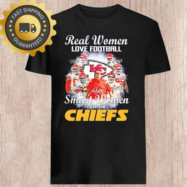 Real Women Love Kansas City Chiefs Football Team Shirt NFL Gift - available at - rugbyfanstore.com