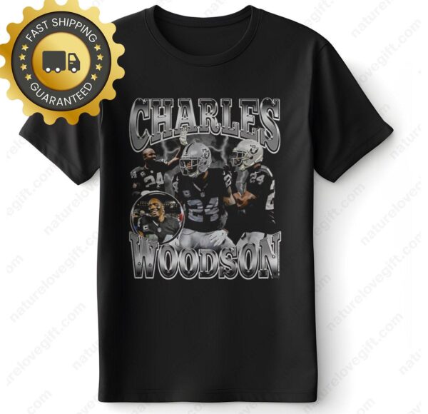 Retro Charles Woodson Hall of Fame Las Vegas Raiders NFL Shirt - available at - rugbyfanstore.com