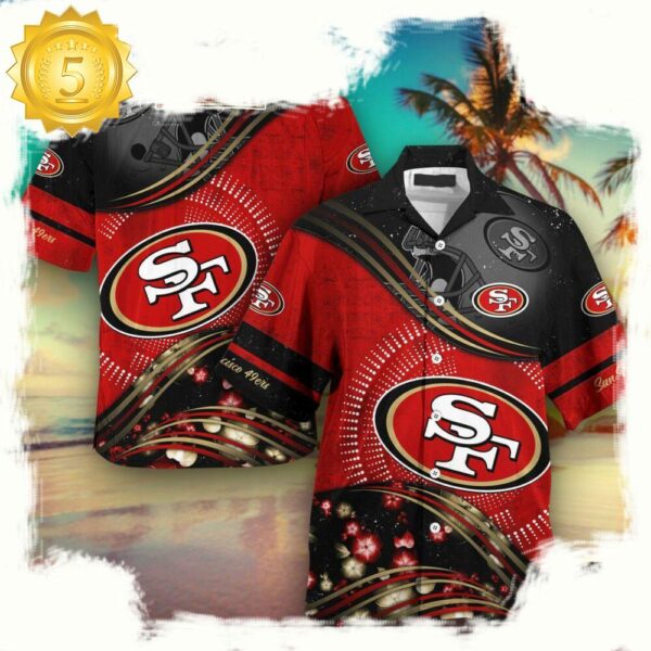 San Francisco 49ers NFL Hawaii Shirt New Design Fans Gifts - available at - rugbyfanstore.com