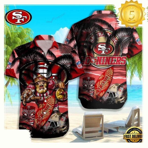 San Francisco 49ers NFL Summer Hawaiian Shirt - available at - rugbyfanstore.com