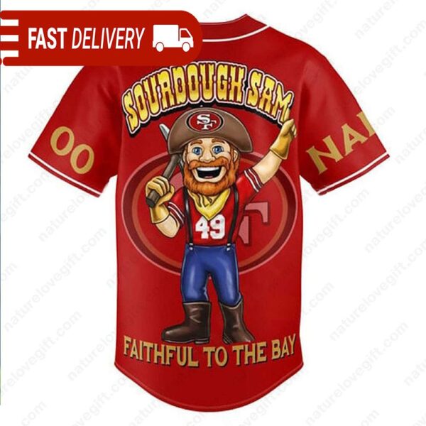 Sourdough Sam San Francisco 49ers Custom Jersey Playoffs NFL Shirt - available at - rugbyfanstore.com