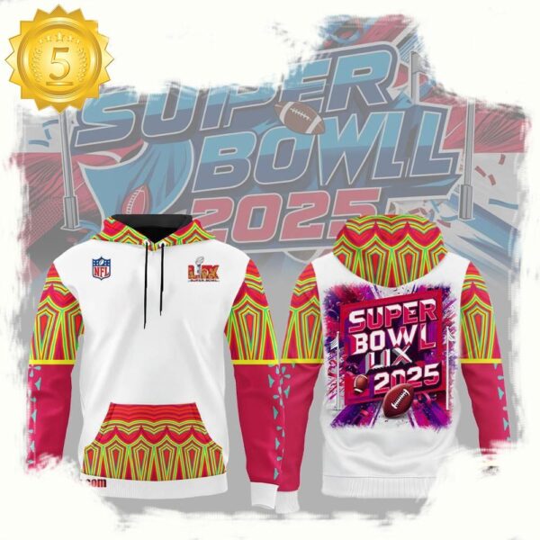 Super Bowl LIX 2025 New Orleans 3D Hoodie Designer - available at - rugbyfanstore.com