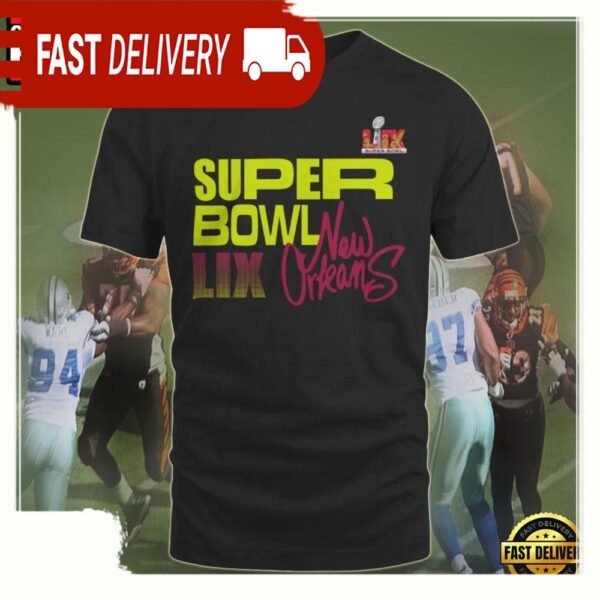 Super Bowl LIX NFL New Orleans 2025 Unisex T Shirt - available at - rugbyfanstore.com