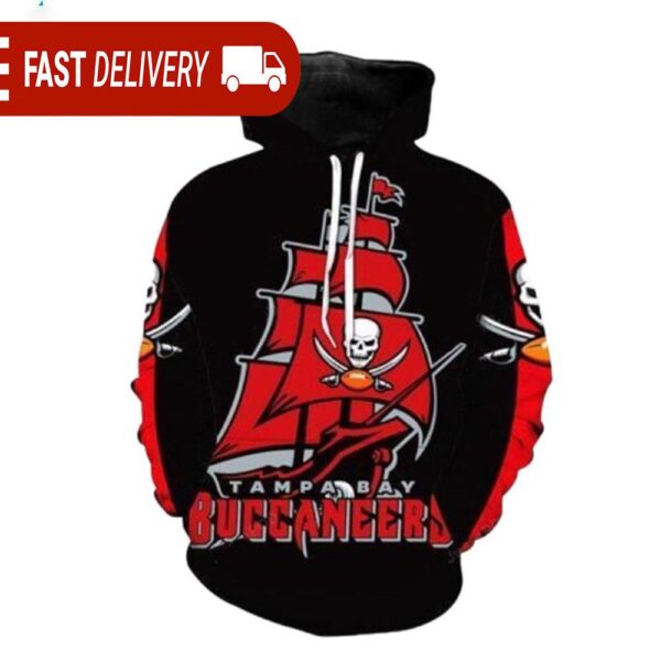 Tampa Bay Buccaneers Skull Pirates NFL Hoodie Gifts for Fans - available at - rugbyfanstore.com