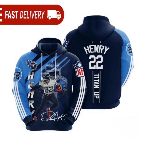 Tennessee Titans Derrick Henry 22 NFL Hoodie Gifts for Fans - available at - rugbyfanstore.com