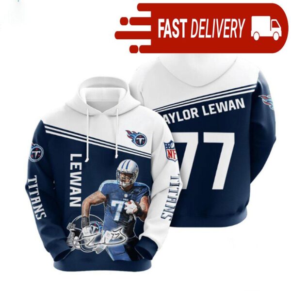 Tennessee Titans Taylor Lewan NFL Hoodie Gifts for Fans - available at - rugbyfanstore.com