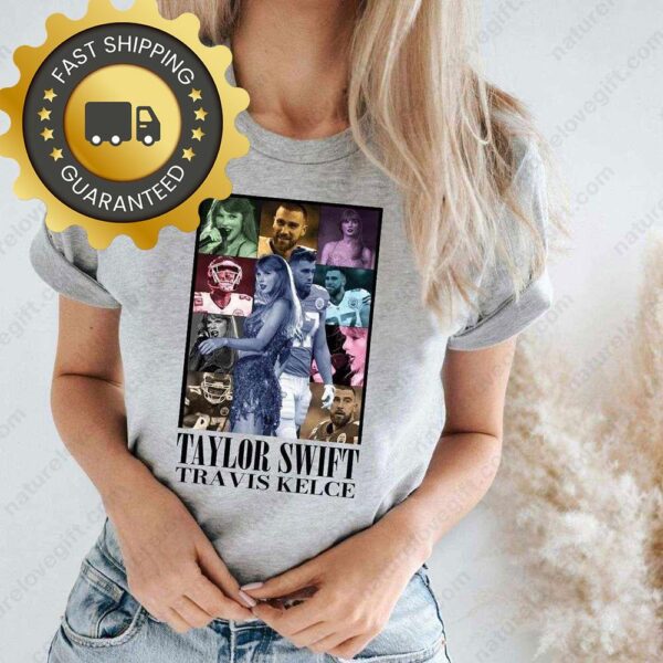 The Eras Tour Taylor Swift and Travis Kelce Shirt Music Lovers NFL Gifts - available at - rugbyfanstore.com