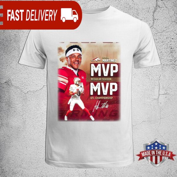 Adrian Martinez MVP ReGular Season MVP NFL Championship Unisex T-Shirt - available at - rugbyfanstore.com