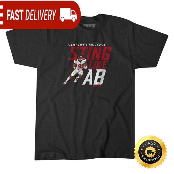 ANTONIO BROWN FLOAT LIKE A BUTTERFLY STING LIKE AB T-shirt (Copy) - available at - rugbyfanstore.com