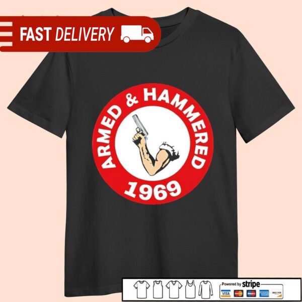 Armed and Hammered 1969 logo shirt - available at - rugbyfanstore.com