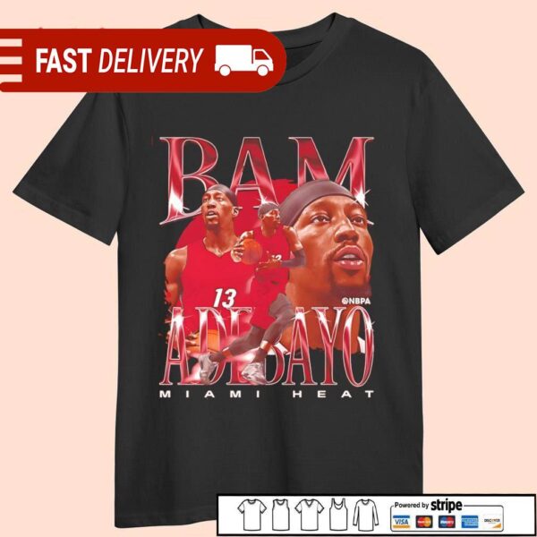 Bam Adebayo Miami Heat number 13 player vintage shirt - available at - rugbyfanstore.com