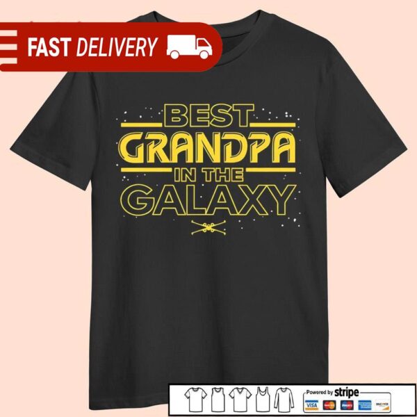 Best grandpa in the galaxy Star Wars shirt - available at - rugbyfanstore.com