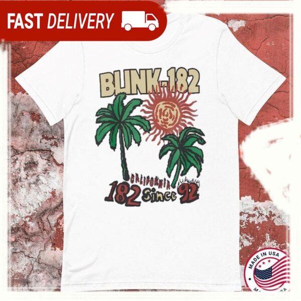 Blink-182 California Since 92 T-shirts - available at - rugbyfanstore.com