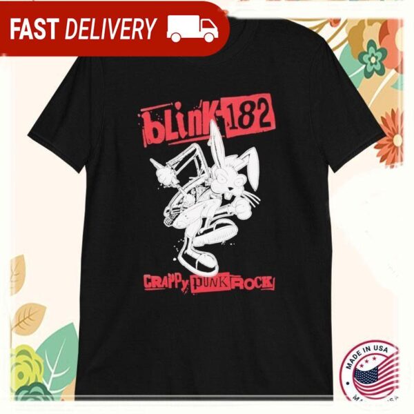 Blink-182 Crappy Punk Rock Bunny T-shirts - available at - rugbyfanstore.com