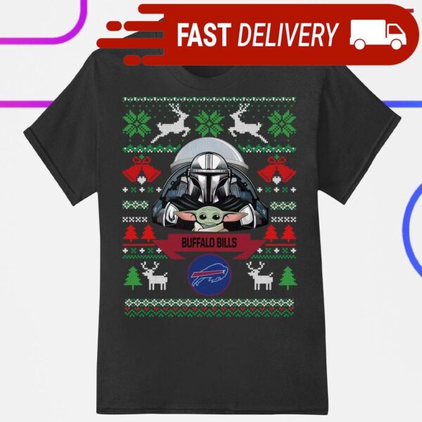 Buffalo Bills Darth Vader Baby Yoda Star Wars NFL Football Christmas shirt - available at - rugbyfanstore.com