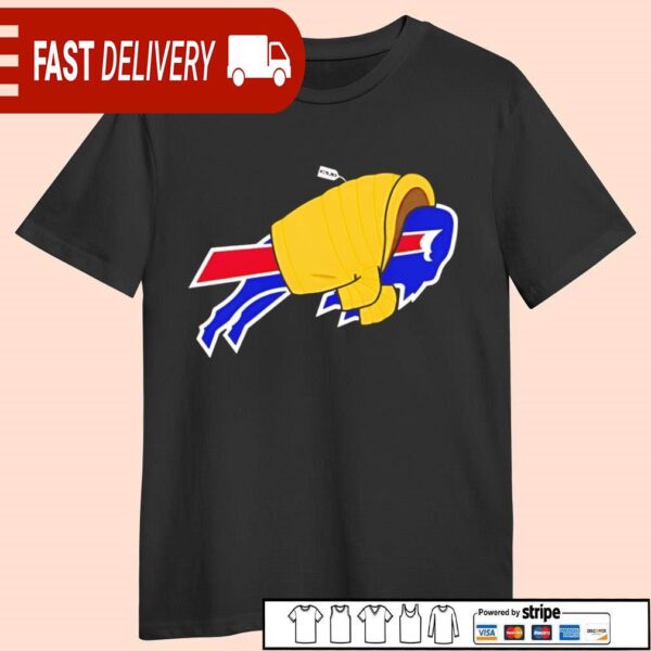 Buffalo Bills Keon Coleman’s yellow jacket shirt - available at - rugbyfanstore.com