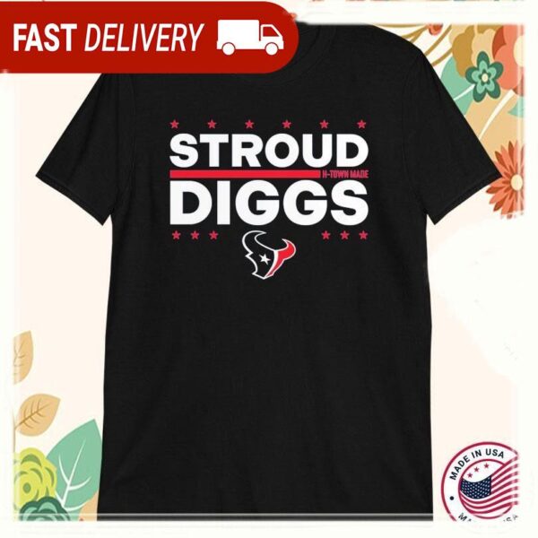 CJ Stroud & Stefon Diggs H-Town Made Houston Texans Election Players T-Shirts - available at - rugbyfanstore.com