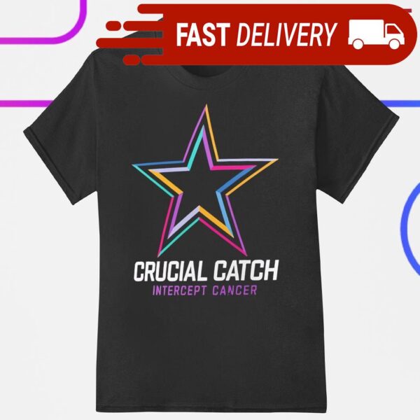 Dallas Cowboys 2024 NFL crucial catch intercept cancer shirt - available at - rugbyfanstore.com