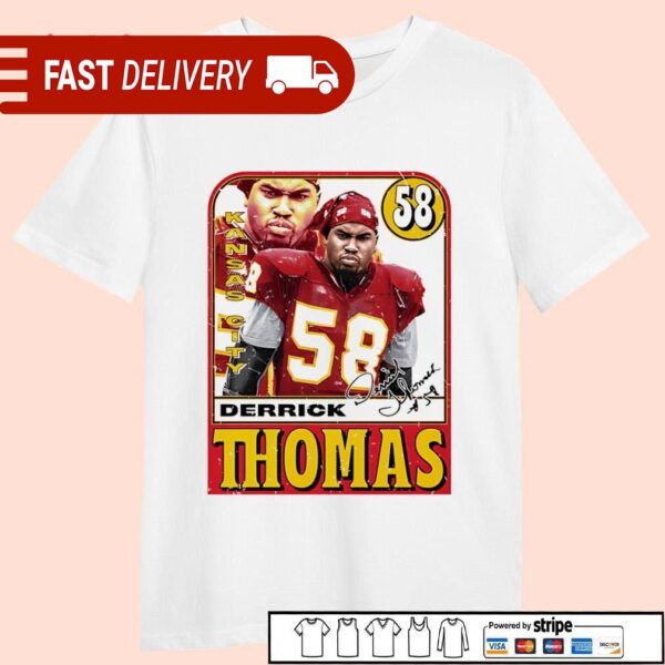 Derrick Thomas Kansas City Chiefs linebacker card shirt - available at - rugbyfanstore.com