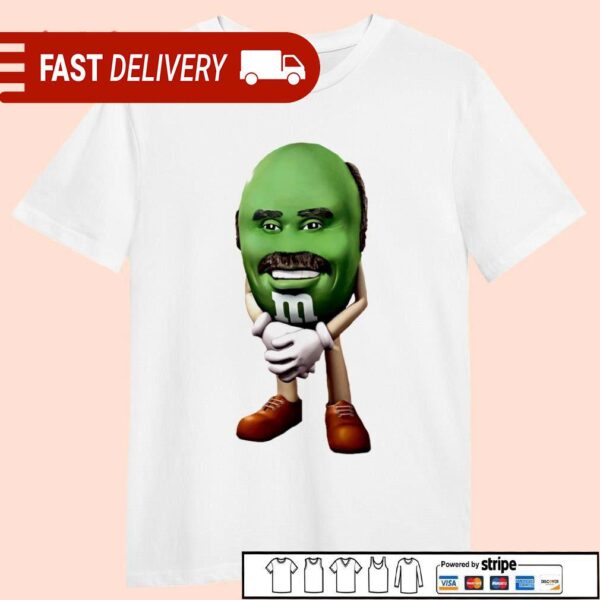 Dr. Phil Primetime Green M&M candy shirt - available at - rugbyfanstore.com