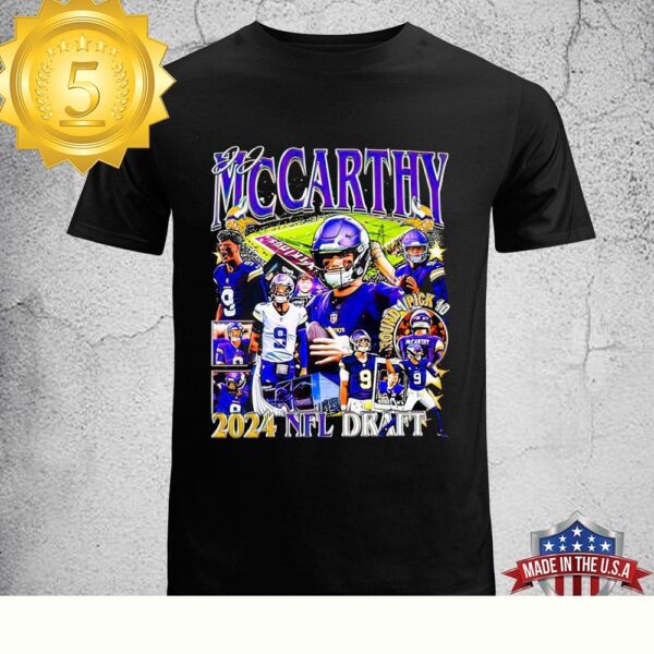 Funny j.J. McCarthy Minnesota Vikings 2024 NFL Draft Unisex T-Shirt - available at - rugbyfanstore.com