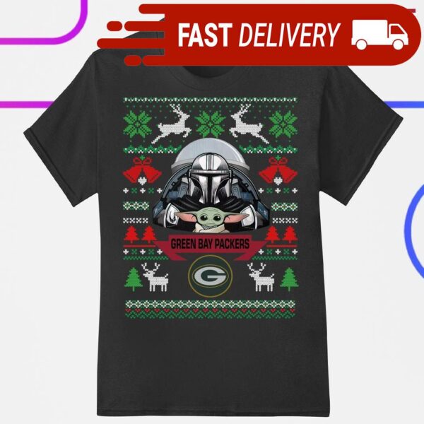 Green Bay Packers Darth Vader Baby Yoda Star Wars NFL Football Christmas shirt - available at - rugbyfanstore.com