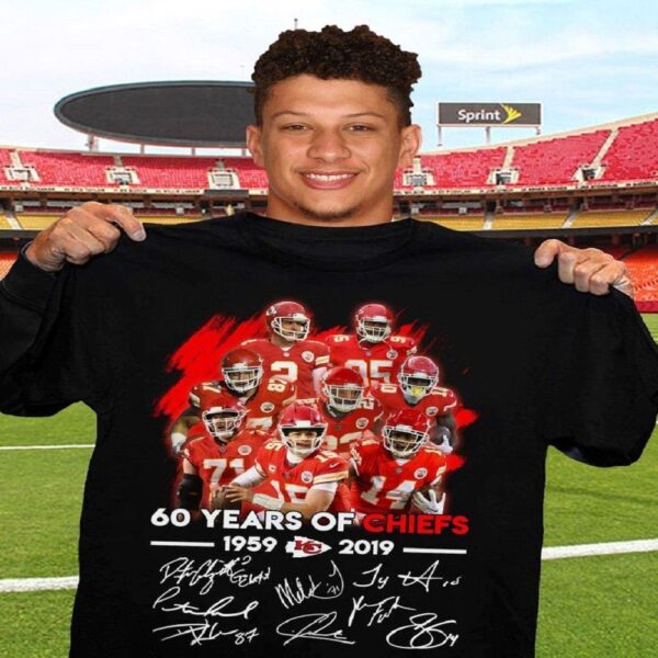 Kansas City Chiefs 60 years of Chiefs Vintage Nfl Football T-shirt - available at - rugbyfanstore.com