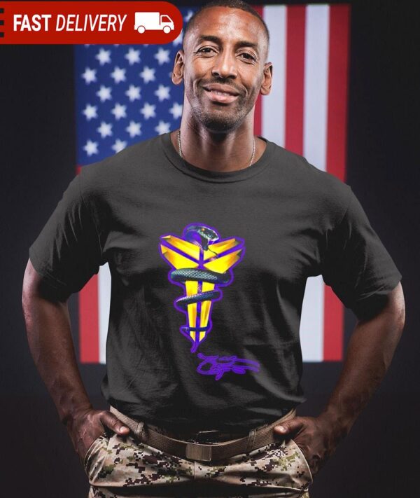 Kobe Bryant Black Mamba snake signature logo shirt - available at - rugbyfanstore.com