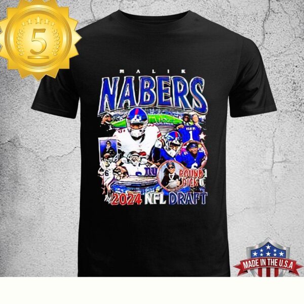 Malik Nabers New York Giants 2024 Nfl Draft Unisex T-Shirt - available at - rugbyfanstore.com