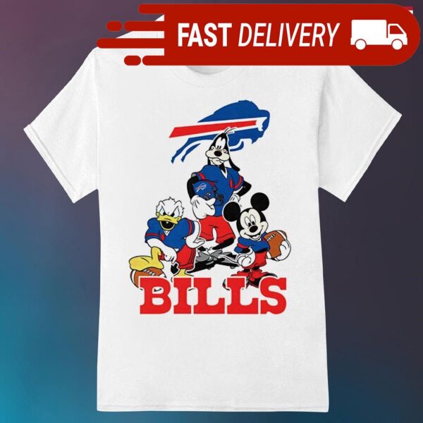 Mickey Mouse Characters Disney Buffalo Bills shirt - available at - rugbyfanstore.com