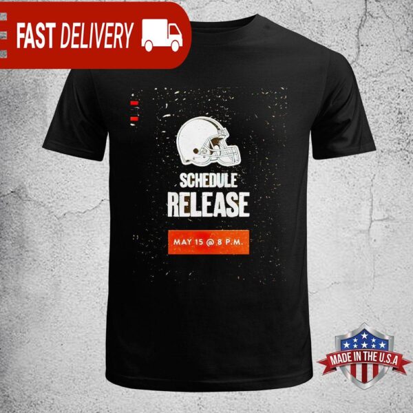 NFL Cleveland Browns 2024 Schedule Release Unisex T-Shirt - available at - rugbyfanstore.com