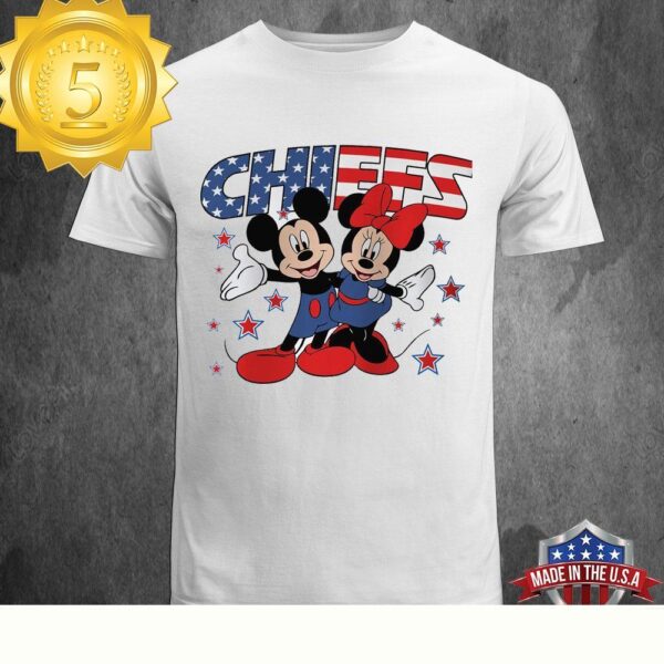 NFL Kansas City Chiefs Independence Day Proud of 4 July Mickey Love Unisex T-Shirt - available at - rugbyfanstore.com