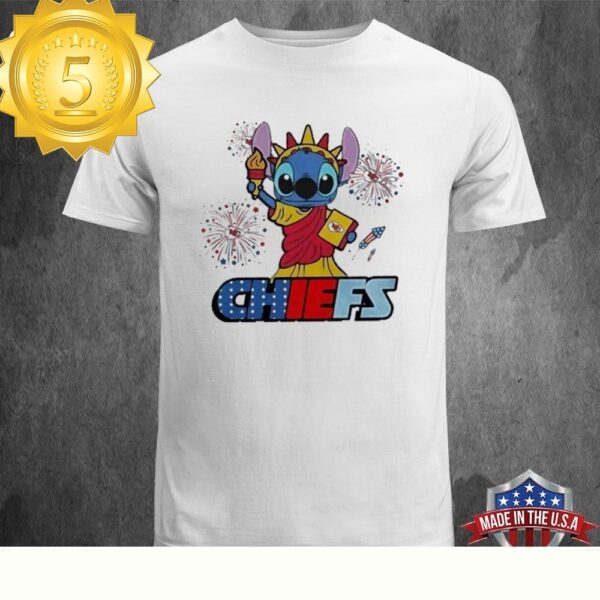 NFL Kansas City Chiefs Stitch Independence 4th Of July 2024 T-shirt - available at - rugbyfanstore.com