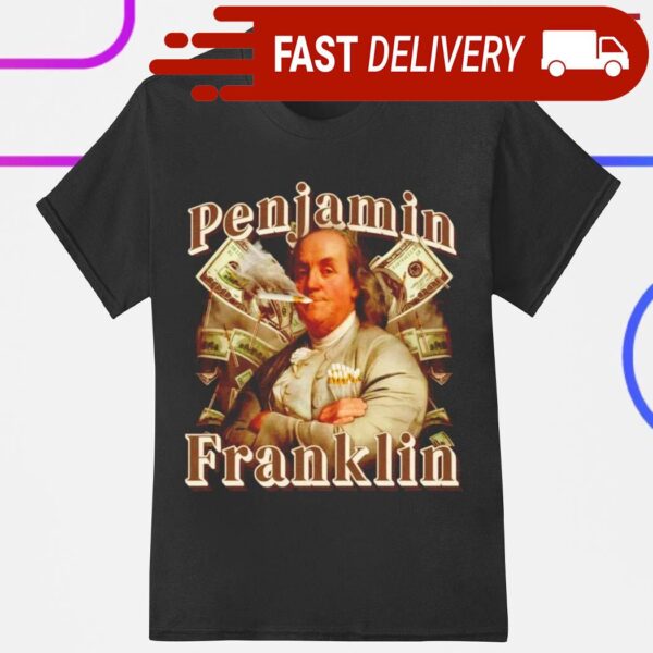 Penjamin Franklin Smoking Retro 2024 Shirt - available at - rugbyfanstore.com