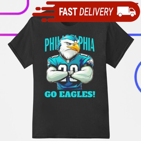 Philadelphia Eagles go Eagles NFL football mascot shirt - available at - rugbyfanstore.com