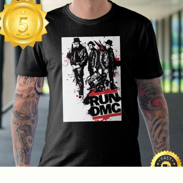 Run DMC 2023 Tour Black Unisex Hip Hop T-Shirt - available at - rugbyfanstore.com